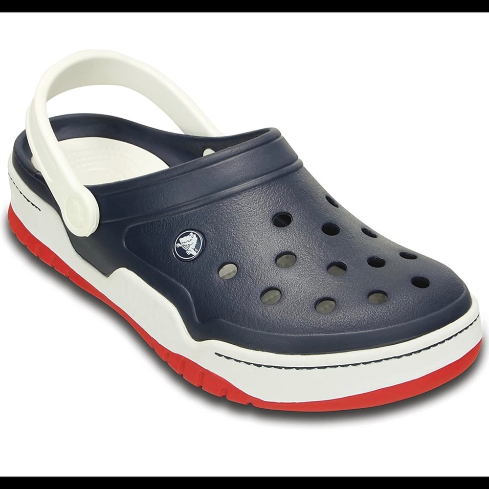 Crocs Front Court Clog Navy/ White/ Red Women's